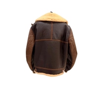 Blouson aviateur en soie personnalisé pour homme, style britannique B-2, hiver, Seconde Guerre mondiale, avec fermeture éclair et col en V