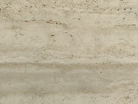 Pierre de marbre en travertin gris argenté naturel sablé avec des veines bleues Dalle de travertin bleu clair pour mur extérieur