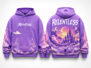 เสื้อฮู้ดลายกราฟิก Custom Lavender Dreamland ทรงโอเวอร์ไซส์ สไตล์สตรีทแวร์ เสื้อสเวตเชิ้ตแบบสวม Unisex รับผลิตแบบ OEM ODM - Product Image 3