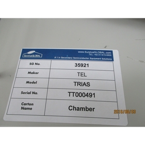 TEL Trias Chamber CVD Ti - อุปกรณ์และอะไหล่เซมิคอนดักเตอร์ระดับโลกที่เชื่อถือได้ - Product Image 6