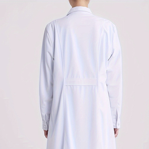 Nuevo Bata de Médico para Estudiantes de Medicina, Bata de Laboratorio Blanca Antiarrugas, Bata Blanca de Manga Larga y Corta - Product Image 6