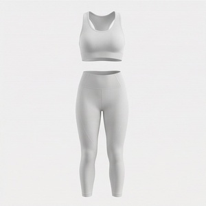 Conjunto de Yoga sin Costuras de Secado Rápido para Mujer, Sujetador Deportivo Reversible, Leggings Transpirables, Ropa Deportiva, Color Personalizado - Product Image 1
