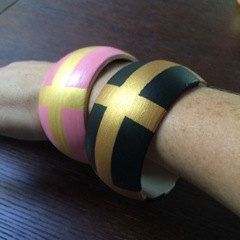 Rustic Artisan Ethnic <b>Indian</b> Wooden Bracelet Hand-Painted <b>Bangles</b> - Product Image 4