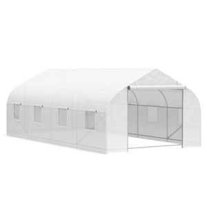 20 'X 10' X 7 'grande Tunnel Walk-In serra caldo giardino casa con porta avvolgisole - Product Image 2