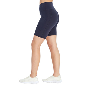 Shorts de sport décontractés pour femmes, taille haute, séchage rapide, 100 % polyester, pour entraînement, course à pied, fitness, évacuation de l'humidité, OEM ODM, vente en gros - Product Image 2