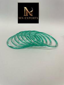 MN EXPORTS Brazaletes de Cristal Verde, Modernos y Unisex, Plateados en Plata, con Cristales y Diamantes de Imitación, Juego de Joyería para Boda - Product Image 3