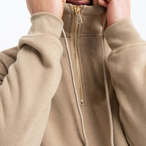 Conjunto de Sudadera con Capucha y Pantalones Cortos para Hombre, Diseño Personalizado con Estampado Gráfico Degradado de Atardecer, 100% Algodón, Felpa Gruesa, Secado Rápido, Transpirable, Beige - Product Image 5