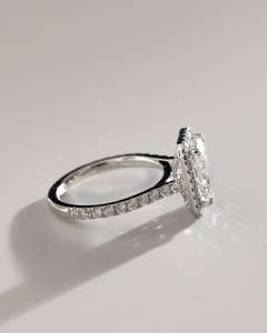 IGI/GIA Lab Grown Cut Diamond Vintage 14K Anillo de boda/compromiso amarillo Unisex Oro blanco fino para fiesta de aniversario-Worthy - Product Image 2