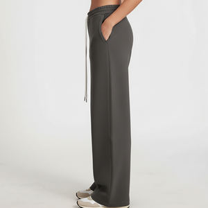 Pantalon femme 100% coton OEM/ODM, logo imprimé sur mesure, vêtements décontractés d'hiver, écologiques, haute qualité, confortables. - Product Image 5