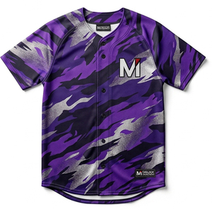 Camiseta de Béisbol Sublimada de Alta Calidad, Diseño Personalizado Completo, Transpirable, Suave, de Poliéster, Ropa Deportiva para Equipos, Venta al Por Mayor - Product Image 1