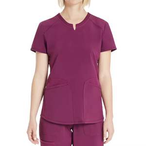 Uniforme Médico Sostenible 100% Algodón Transpirable con Cuello en V, Dos Bolsillos Delanteros y Pantalones Ajustables Unisex - Product Image 4