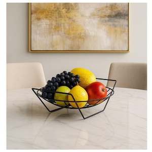 Panier à fruits fini or, le plus vendu, et ustensiles de cuisine ronds faits à la main, panier de rangement pour fruits en fil de fer, fournitures à bas prix - Product Image 5
