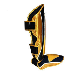 Espinilleras de Boxeo para Hombre, de Alta Calidad, Cómodas, de Cuero Artificial, Protección Profesional, Ligeras, con Calentadores de Carbono - Product Image 3