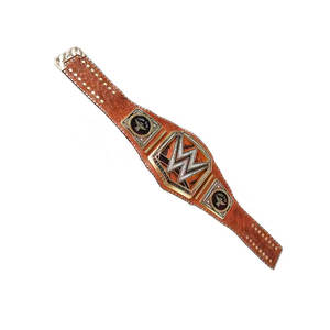 เข็มขัดแชมป์ WWE แบบยูนิเวอร์แซล ทำจากหนังสีส้ม - Product Image 4