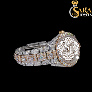 Reloj de Diamantes Plateado Moderno de Primera Calidad para Fiestas de Trabajo y Regalos, Disponible para Exportación, Precio desde India - Product Image 2