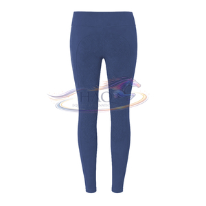 Pantalones de equitación con logo personalizado, leggings ecuestres transpirables para mujer, con agarre de silicona en toda la asiento, para entrenamiento. - Product Image 5
