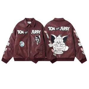 Hot Selling XS Men's Winter <b>Jacket</b> High Street Style Cow Skin <b>Canvas</b> Eco-Friendly Breathable Windproof Lightweight Front Logo - Product Image 3