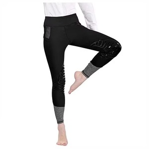 Culottes d'équitation sur mesure pour femmes, imprimées, avec patchs aux genoux, tissu extensible quadridirectionnel et respirant - Style Jodhpur - Product Image 1