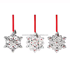 Pendentif de décoration à suspendre personnalisé en gros Ornements en métal Pendentif de Noël Décorations de vacances en métal - Product Image 5