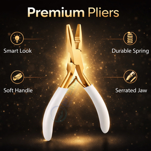 Pinzas de Acero Inoxidable de Primera Calidad, Ligeras, Reutilizables, Grado A+, Antideslizantes, para Extensiones de Cabello, para Remover Anillos Micro Nano - Product Image 2