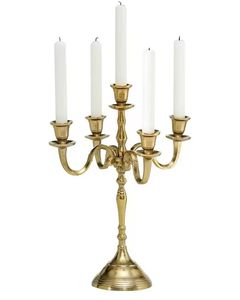 Support de bougie pilier en laiton, fait main, base ronde, style européen, centre de table de mariage - Product Image 3