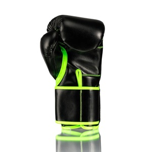 Kit Profesional de Boxeo con Guantes de Cuero Vacuno con Cierre de Velcro, Protector Facial Completo y Protector Inguinal para Entrenamiento de Sparring - Product Image 3