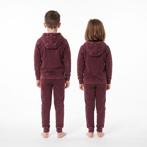 Conjunto de Sudadera con Capucha y Pantalón de Chándal de Algodón con Lavado Ácido para Niños, Unisex, al por Mayor, con Estampado Personalizado, Ropa Deportiva para Niños - Product Image 6