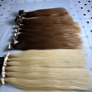 Extensions de cheveux à bande adhésive droites CDYHAIRVN, cheveux vietnamiens teints, qualité 12A, blond invisible, mèches ombrées 613, vente en gros - Product Image 3