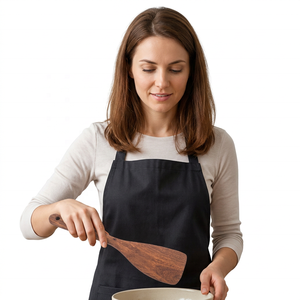 Ustensiles de cuisine en bois de teck, antiadhésifs, résistants à la chaleur, compatibles lave-vaisselle, ensemble Lovewood - Product Image 2