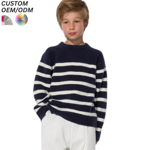 Pull en tricot personnalisé pour garçons, en coton, décontracté, respirant, écologique, support OEM ODM pour la fabrication en gros - Product Image 5