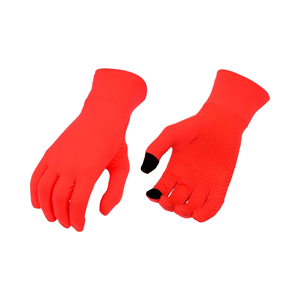 Gants de cyclisme en néoprène rouge à doigts complets, antidérapants, pour course en extérieur, vente en gros, antichoc, pour la gym et l'entraînement physique - Product Image 1