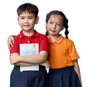 เสื้อโปโลโรงเรียนประถม FMF สีแดงสำหรับเด็กชายและเด็กหญิง – ผ้าโพลีเอสเตอร์ผสมสแปนเด็กซ์น้ำหนักเบา 50D สำหรับชุดนักเรียน - Product Image 1