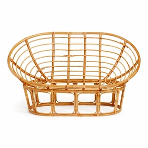 Cómoda silla ergonómica Mamasan para exteriores, patio, jardín, decoración del hogar, muebles de ratán, sillas Papasan. - Product Image 4