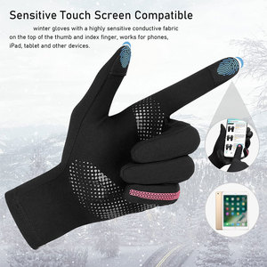 New Winter Running <b>Gloves</b> Unisex Polyester Inner <b>Warm</b> Lined Waterproof Touchscreen Compatible Full Finger for Hiking Sports - Product Image 2