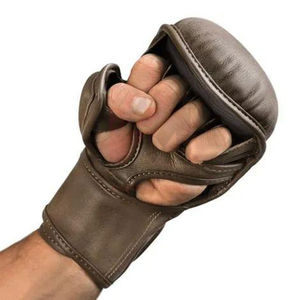 Gants de sparring en cuir pour MMA, sangle de poignet réglable, gants de protection pour la salle de sport, la remise en forme, l'entraînement et la compétition - Product Image 5