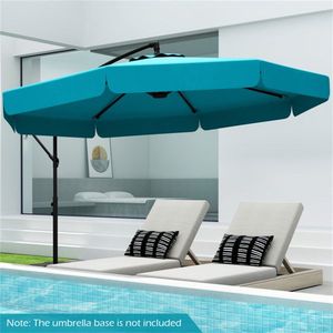 Sombrilla Cantilever Turquesa de 10 Pies para Patio, Elegante Refugio para Exteriores - Product Image 5