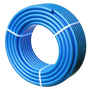 Tuyau composite flexible PEX-B bleu de 100 pieds de long et 3/4 pouce, restauration facile pour les applications de plomberie d'eau chaude/froide - Product Image 1