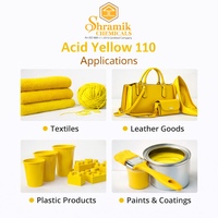 Jaune Acide 5GN Poudre de colorant pour fraisage C.I. 47005 CAS 12220-74-5 Pureté 99,9% Soluble dans l'eau Textile Laine Soie Cuir Shramik