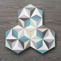 Carreaux de ciment faits à la main à l'encaustique hexagonale du Vietnam 200x200mm