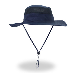 Men and Women Embroidery Bucket <b>Hat</b> Quick Dry Sun <b>Hats</b> Plain Outdoor Fishing Hunting Safari Boonie <b>Cap</b> - Product Image 2