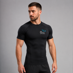 <b>Men's</b> Custom Blank Pickleball <b>Compression</b> T-<b>Shirt</b> Short Sleeve Comfortable Fit Crew Neck Four-Way Stretch Breathable - Product Image 6
