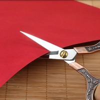 1 pièce Ciseaux à lames droites en acier inoxydable, nouveau design, pour la couture, la découpe de tissus, la broderie, les travaux du tailleur, outils à fil, lame à pointe arrondie