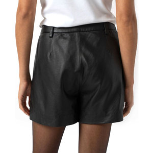 Shorts en cuir pour femmes avec logo personnalisé en gros, nouveau style 2026, prix abordable, pour usage décontracté - Product Image 2