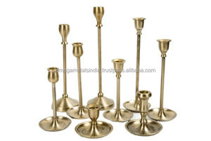 Candelabro de Metal Vintage creativo hecho a mano decoración del hogar de Navidad portavelas decorativo de Metal en miniatura para Decoración - Product Image 4