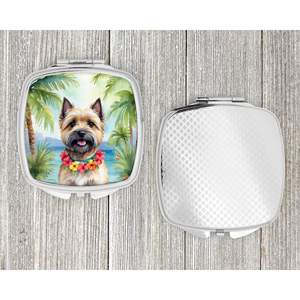 Cairn Terrier Luau Compact Folding Handheld Makeup <b>Mirror</b> Portable Travel Decorative Gift for Women and Girls <b>Pocket</b> Size - Product Image 4