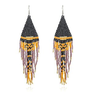 Pendientes de Calavera Fantasma de Moda para Halloween, Pendientes Colgantes de Calavera con Cuentas de Calabaza Hechos a Mano, Joyería de Fiesta para Mujer - Product Image 6