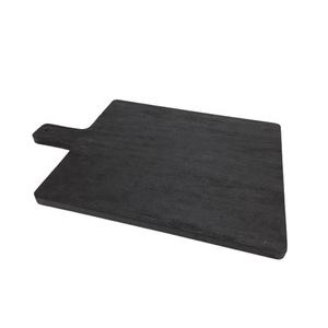 Planche à découper ronde en bois au design tendance avec poignée motif citron, plateau de service à grain naturel pour cuisine - Product Image 6