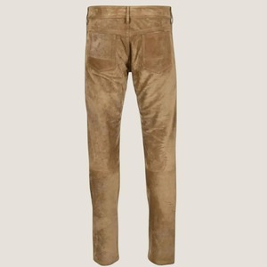 Custom Smart Range <b>Men's</b> Cow Suede <b>Leather</b> Pants Soft <b>Leather</b> <b>Jean</b> Style Casual Trousers Wholesale Supplier Odm/oem Manufacturer - Product Image 1