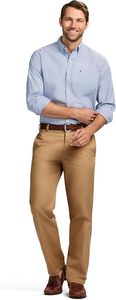 Pantalon de bureau décontracté pour homme RABUSH SPORTS, nouveau design, couleur marron, respirant, écologique, OEM, 100% coton. - Product Image 4