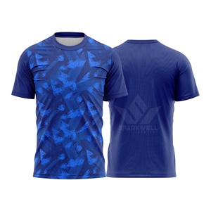 Camiseta de Fútbol Personalizada para Hombre, Sublimada con Estampado Geométrico, Cuello Redondo, Manga Corta, 120g, Poliéster, Absorbe la Humedad, Logotipo Frontal, Deportiva - Product Image 1